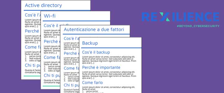 schede di Rexilience