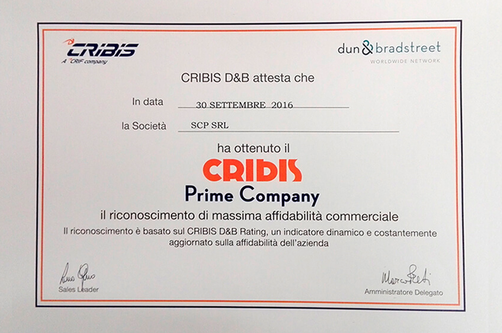 attestato Cribis D&B