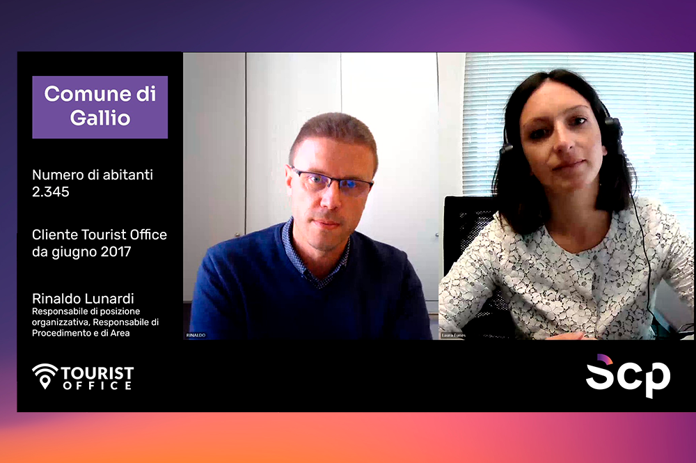 intervista tra Laura Funes di Scp e Rinalso Lunardi del comune di Gallio