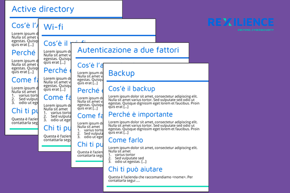 schede di Rexilience
