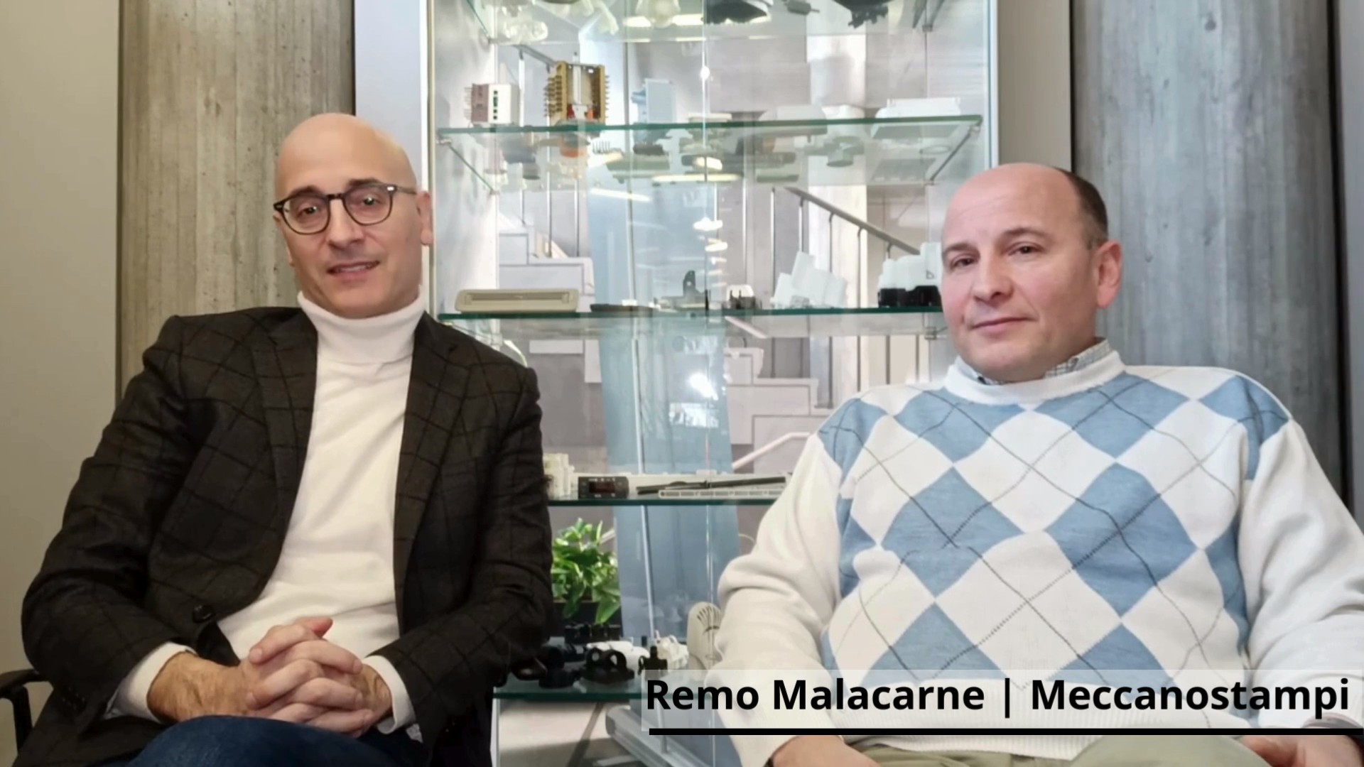 Marco Venturelli di Scp e Remo Malacarne durante l'intervista