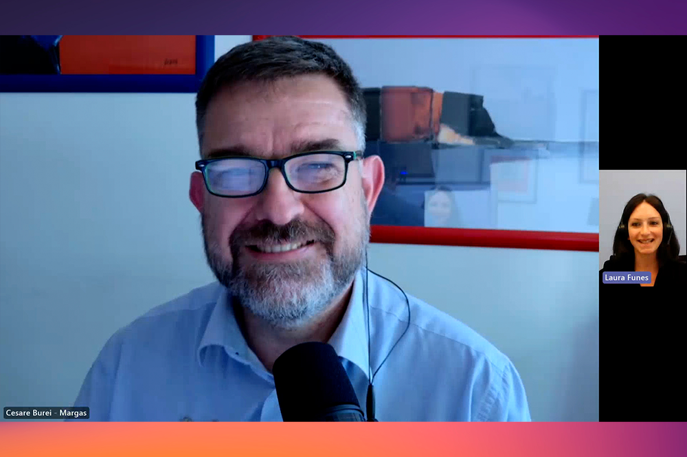 immagine di Cesare Burei e Laura Funes di Scp durante una video intervista