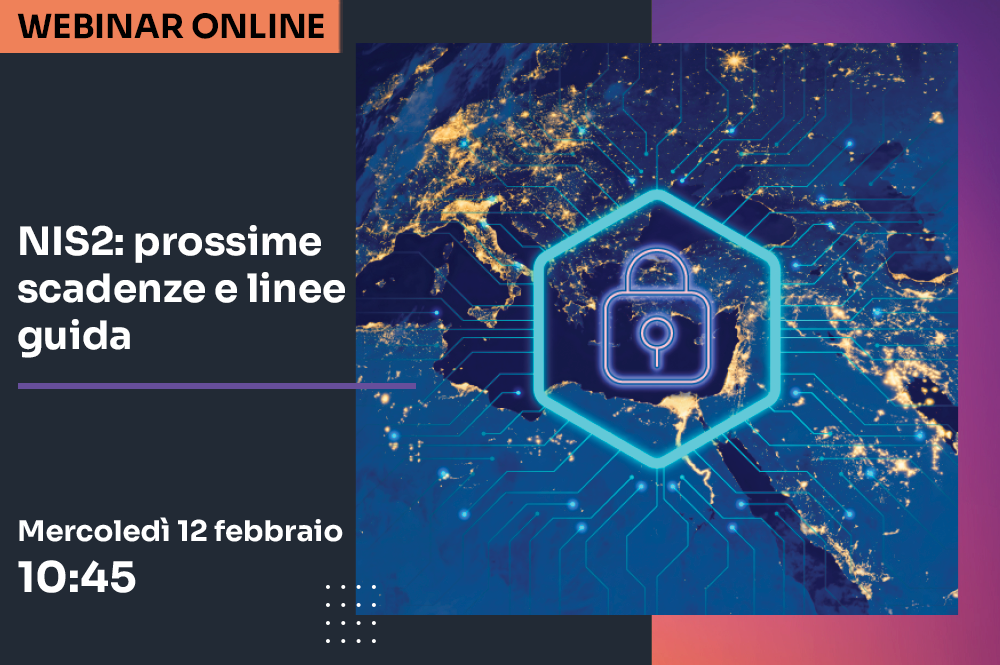 mondo nero con alcuni punti luminosi e davanti un lucchetto viola. 